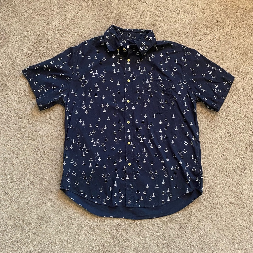 Merona - Mens Short Sleeve Button Down Shirt